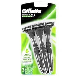 Gillette Mach3 Sensitive Men''s Disposable Razors, 3 Count