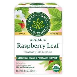 Traditional Medicinals Organic Raspberry Leaf Herbal Tea - 16ct