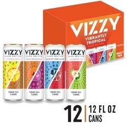 Vizzy Variety Pack Vizzy Hard Seltzer Tropical Variety Pack, 12 Pack, 12 fl oz Cans, 5% ABV
