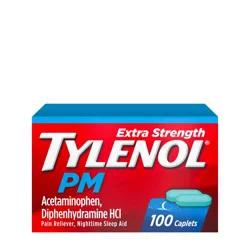 Tylenol PM Extra Strength Pain Reliever & Sleep Aid Caplets - Acetaminophen - 100ct