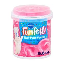 Pillsbury Funfetti Hot Pink Vanilla Frosting - 15.6oz