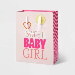 Medium 'One Sweet Baby' Baby Shower Gift Bag Pink - Spritz