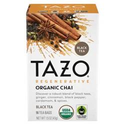 Tazo Regenerative Organic Chai Black Tea - 16ct