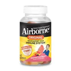 Airborne Original Immune Support Gummies - Assorted Fruit Flavors - 42ct