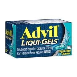 Advil Liqui-Gels Pain Reliever/Fever Reducer Liquid Filled Capsules - Ibuprofen (NSAID) - 80ct
