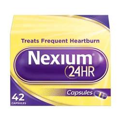 Nexium 24HR Delayed Release Heartburn Relief Capsules with Esomeprazole Magnesium Acid Reducer - 42ct