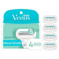 Venus Deluxe Smooth Sensitive Women's Razor Blade Refills - 4ct