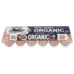 Pete and Gerry's Brown Free Range Eggs Large 12 ea