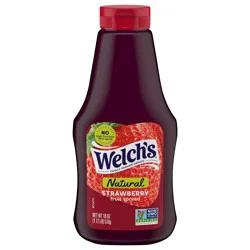 Welch's Natural Strawberry Spread, 18 oz Squeeze Bottle