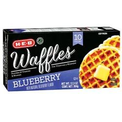 H-E-B Classic Selections Blueberry Waffles