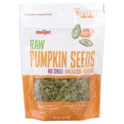 Meijer Unsalted Raw Pumpkin Seeds