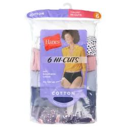 Hanes Cool Comfort Women's Cotton Hi-Cut Panties 