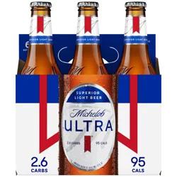 Michelob ULTRA Light Beer, 6 Pack Beer, 12 FL OZ Bottles
