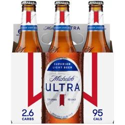 Michelob ULTRA Light Beer, 6 Pack Beer, 12 FL OZ Bottles