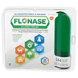 Flonase Allergy Relief Nasal Spray - Fluticasone Propionate - 144ct/0.62 fl oz