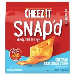 Cheez-It Snap'd Cheese Cracker Chips, Cheddar Sour Cream and Onion, 7.5 oz