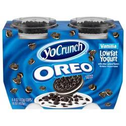 YoCrunch Low Fat Vanilla with OREO Yogurt - 4ct/4oz Cups
