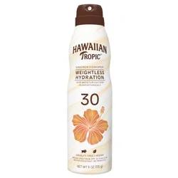 Hawaiian Tropic Weightless Hydration Broad Spectrum Sunscreen Spray - SPF 30
