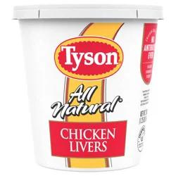 Tyson All Natural* Chicken Livers, 1.25 lb
