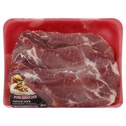 Pork Steak Shoulder Blade Steak Bone In - 1.5 Lb