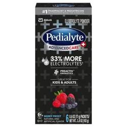 Pedialyte Advanced Care Berry Frost Electrolyte Powder 