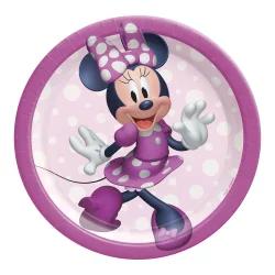 My goodness! Invite Minnie Mouse to your party with these fun plates! Each plate features Minnie in head to toe pink and white polka dots complete with her matching bow. These are perfect for Disney themed parties.