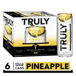 TRULY Hard Seltzer Truly Pineapple Hard Seltzer - 6pk/12 fl oz Slim Cans