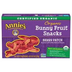 Annie's Organic Berry Patch Bunny Fruit Snacks 5 ea