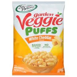 Sensible Portions Garden Veggie White Cheddar Flavored Baked Corn Puffs 3.75 oz
