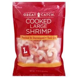 Great Catch Cooked Large Tail On Shrimp 16 oz