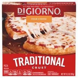 DiGiorno Four Cheese Frozen Personal Pizza on a Hand-Tossed Style Traditional Crust