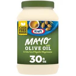 Kraft Mayo with Olive Oil Reduced Fat Mayonnaise Jar