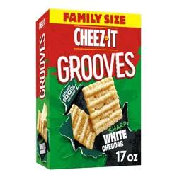 Cheez-It Grooves Sharp White Cheddar Cheese Crackers