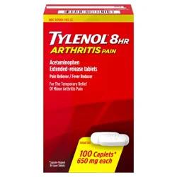 Tylenol 8 Hour Arthritis Pain Reliever Extended-Release Caplets - Acetaminophen - 100ct