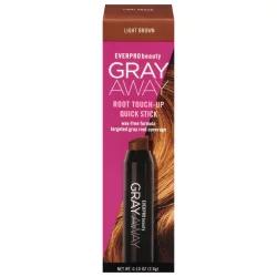 EVERPRO beauty Gray Away Quick Stick Root Touch Up Light Brown - 0.10oz