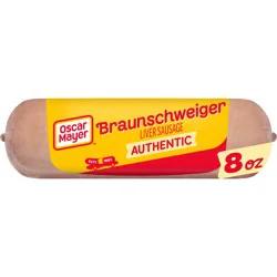 Oscar Mayer Braunschweiger Liver Sausage, 8 oz. Pack