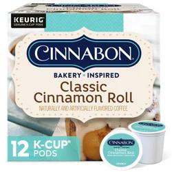 Cinnabon Classic Cinnamon Roll Keurig Single-Serve K-Cup Pods, Light Roast Coffee