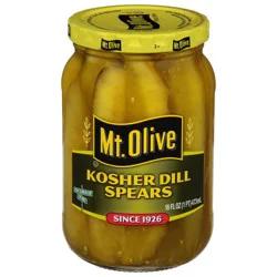 Mt. Olive Kosher Dill Spears Pickles 16 fl oz Jar