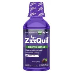 ZzzQuil Warming Berry Flavor Nighttime Sleep Aid Liquid