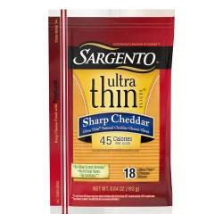 Sargento Ultra Thin Sharp Cheddar Cheese Slices
