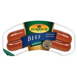 Eckrich Beef Skinless Smoked Sausage, 10 oz