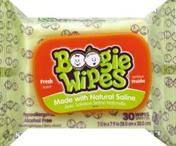 Boogie Wipes Saline Nose Wipes Fresh Scent - 30ct