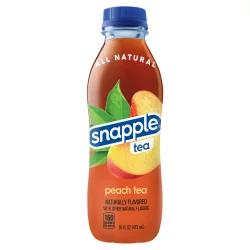 Snapple Peach Tea, 16 fl oz recycled plastic bottle