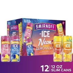 Smirnoff Neon Lemonades Variety Pack 12PK 12oz Cans