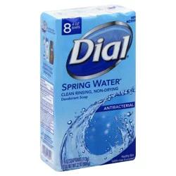 Dial Hydraclean Complex Antibacterial Refresh & Renew Spring Water Deodorant Bar Soap 8 - 4 oz Bars