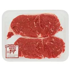 H-E-B Beef New York Strip Steak Boneless Thin USDA Select