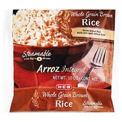 H-E-B Steamable Whole Grain Brown Rice