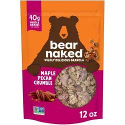 Bear Naked Granola Cereal, Whole Grain Granola, Breakfast Snacks, Maple Pecan Crumble, 12oz Bag, 1 Bag