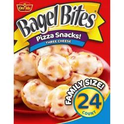 Bagel Bites Three Cheese Mini Pizza Bagel Frozen Snacks - 18.6oz/24ct