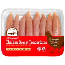Meijer Boneless Skinless Chicken Breast Tenderloins 100% All Natural